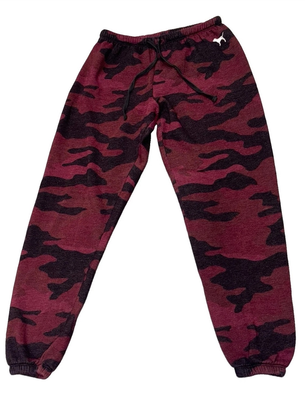 Pink Victoria's Secret Y2K Low Rise Camo Jogger Burgundy Camouflage SZ.S